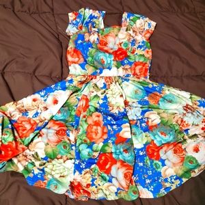 Dot Dot Smile Cap Sleeve 5/6 floral dress